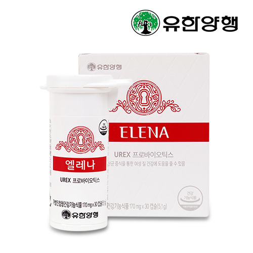 [유한양행] 엘레나 UREX 프로바이오틱스 (30캡슐) - 질건강 여성유산균