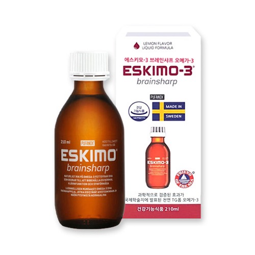 에스키모-3 오메가3 브레인샤프 (210ml) / 천연레몬향