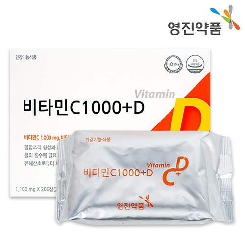 [영진약품] 비타민C 1000+D (200정) / 비타민C + 비타민D